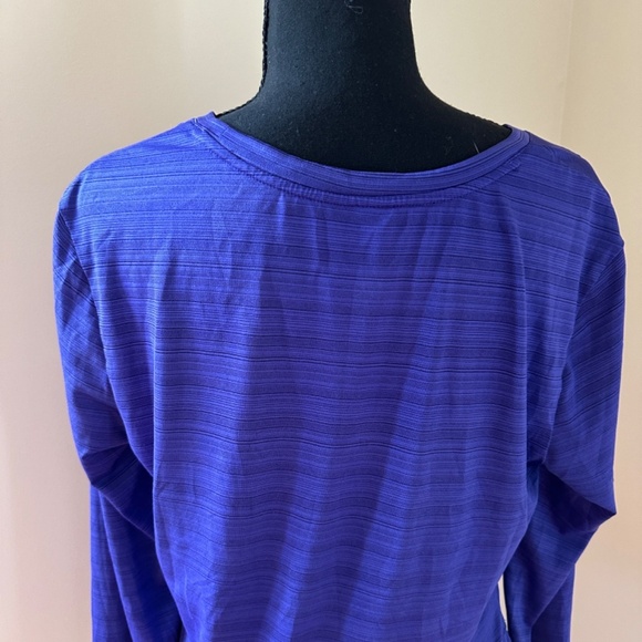 *DANSKIN NOW* Purple Long Sleeve Shirt Size Large (12-14) - Picture 5 of 7